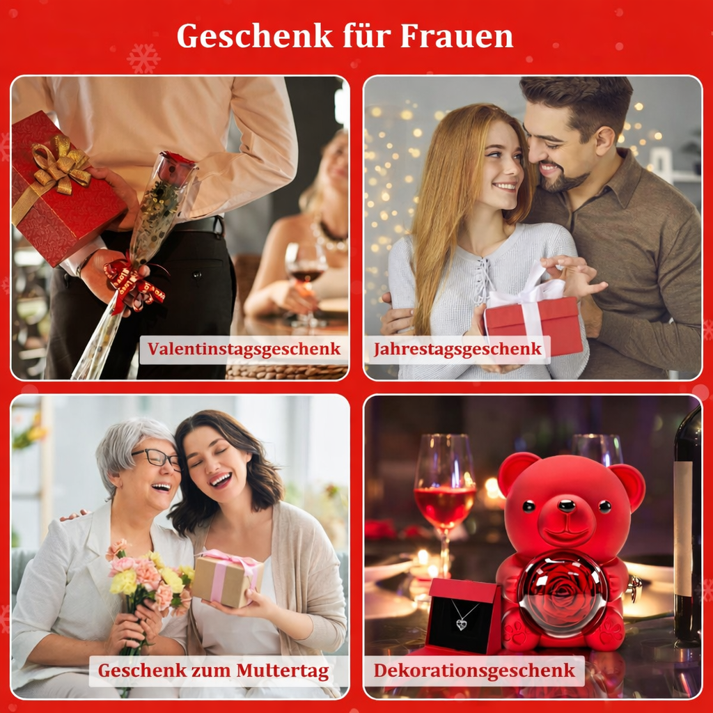 Ewige Rosen-Bär Geschenkset